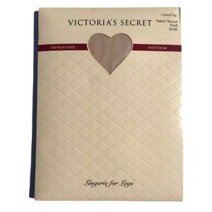 Victoria’s Secret Control Top Naked Neutral Sheer Pantyhose Nylons Stockings